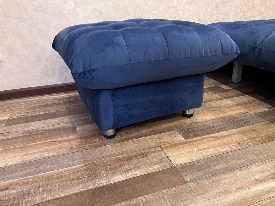 Оттоманка, большой пуф, велюровая обивка