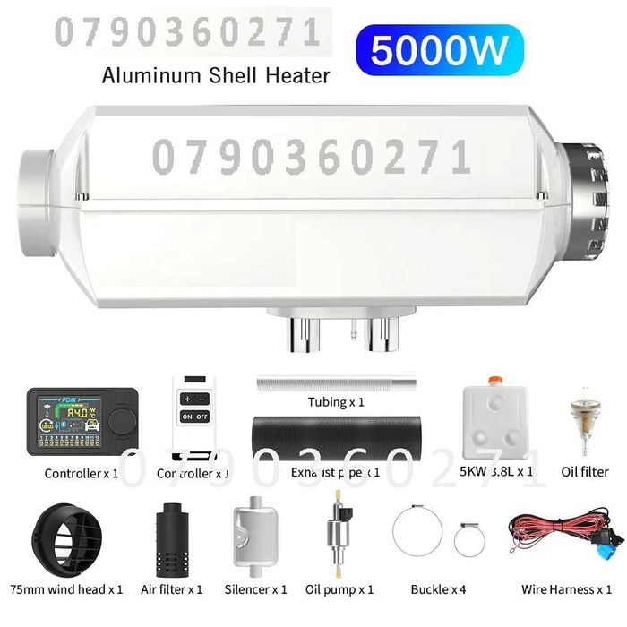 Webasto Sirocou Metal, 5kW, Incalzitor Diesel Heater, Nou, Garantie