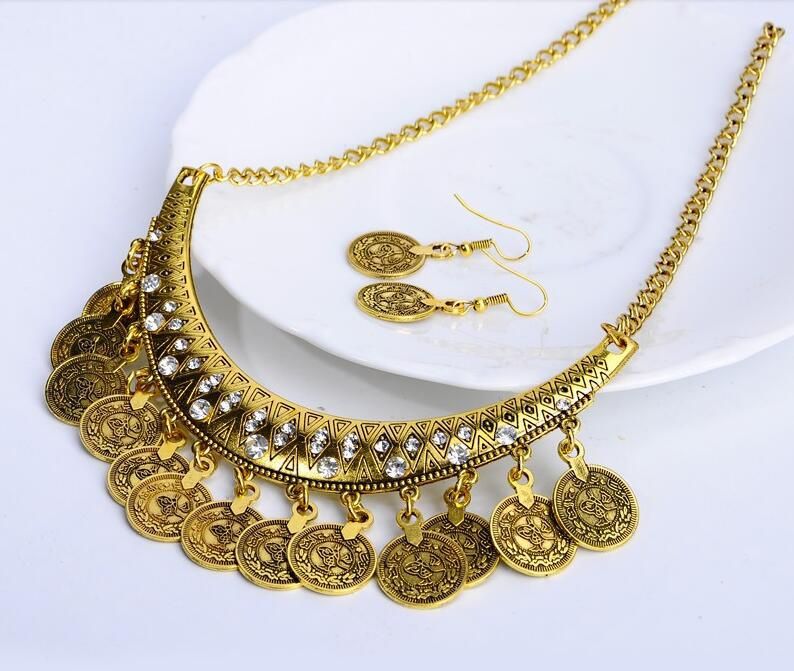 Накити с пендари: етно колиета, обеци, гривни, диадеми - златни и среб