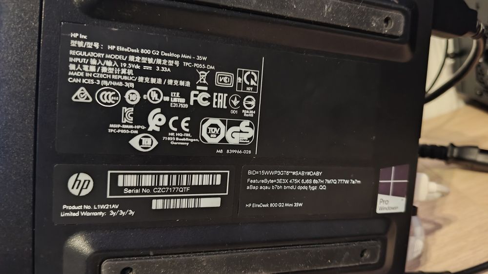 Mini Desktop PC Hp EliteDesk 800 G2 i5 500gb ssd 16gb ram