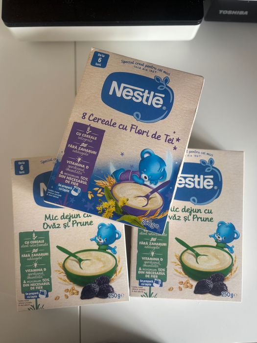 Nestlé cereale 3 cutii de la 6 luni