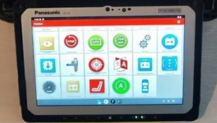 Kit Tester auto Launch Easydiag 2025+Tableta 10"+Geanta Conectori auto