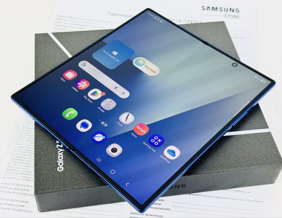 НОВ! Samsung Galaxy Z Fold 7 5G 256GB 12RAM Blue Shadow 2г. Гаранция!