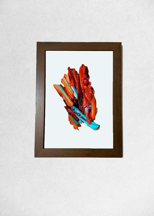 Tablou color – ramă închisă sau albă, cu suport de perete și masă