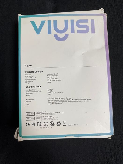stație de încărcare Viyisi cu 4 încărcătoare portabile pentru iPhone