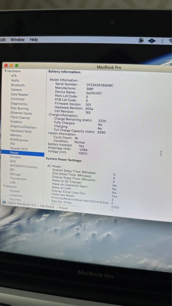 MacBook Pro 13” Early 2011 i5, 16GB 1600MHz, SSD 256GB
