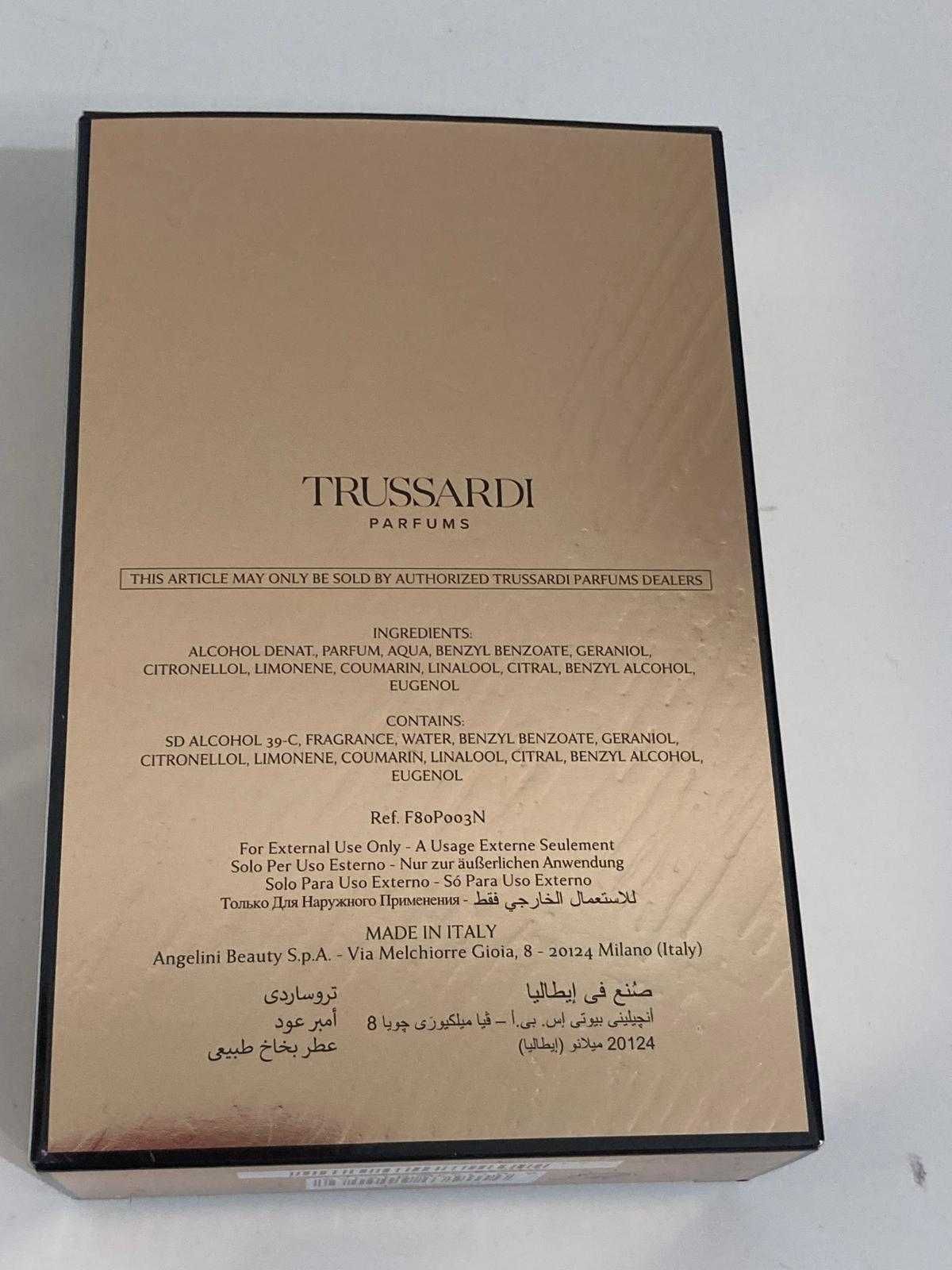 Оригинален мъжки парфюм TRUSSARDI Amber Oud EDP, 100 ml