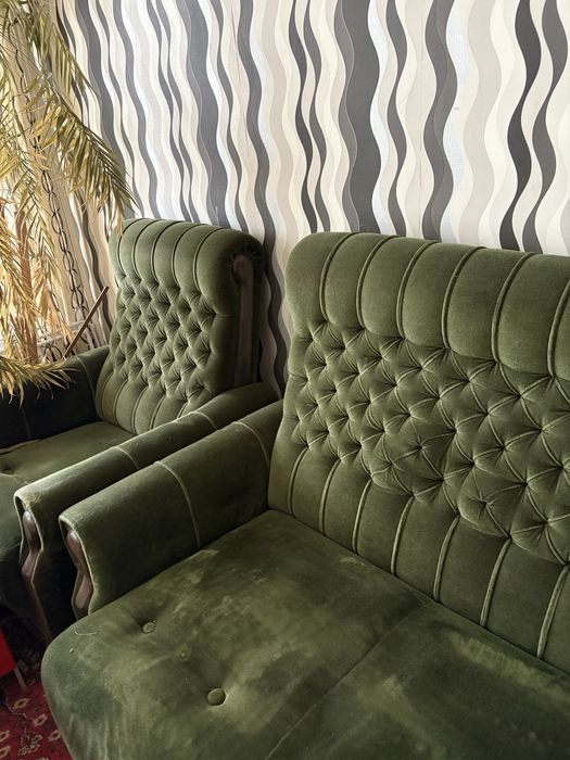 Канапе с два фотьойла