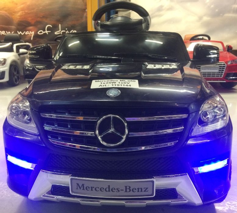 Masinuta electrica pentru copii Mercedes ML350 1x25W 6V NOU #Negru
