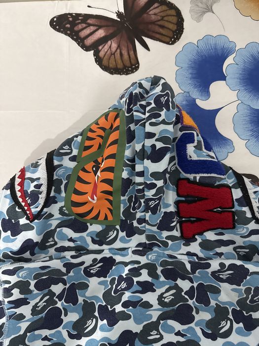 Bluza Bape Albastru cu 2 gluci