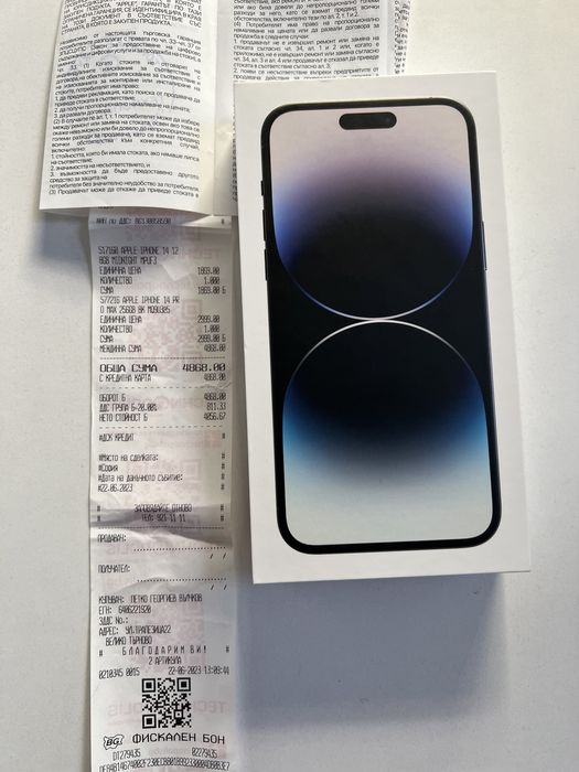 Iphone 14 pro max 256GB Black Гаранция 2г.