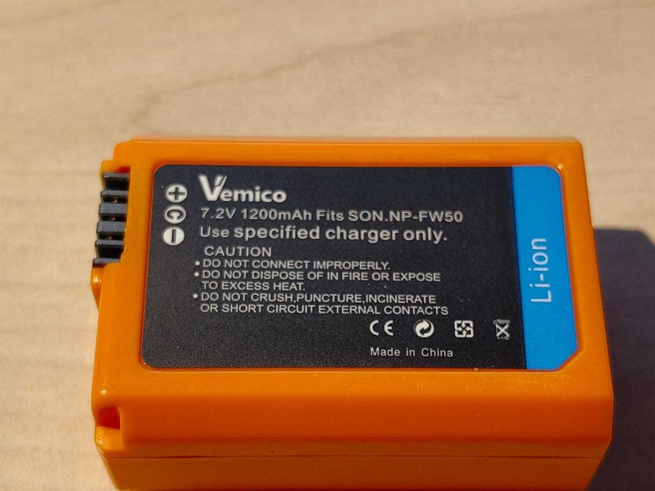Baterii reîncărcabile NP-FW50 pentru Sony ZV-E10 A6000 A6300, A7, A7ii