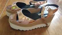 Stella McCartney  оригинал босоножки на танкетке 38,5 р-р