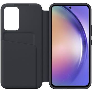 Husa Smart Flip tip View Wallet Case Samsung Galaxy A54 Negru