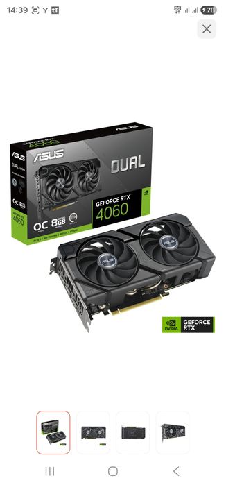 Видеок Asus 4060 8г
Малопользовались там где-то месяц почти новый