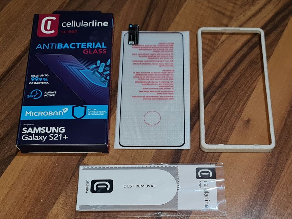 Folie sticla full cover originala Cellularline Samsung S21+ S21 Plus