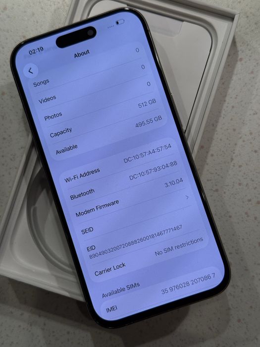 iPhone 15 Pro 512GB Natural Titanium – Отличен, 97% Батерия.