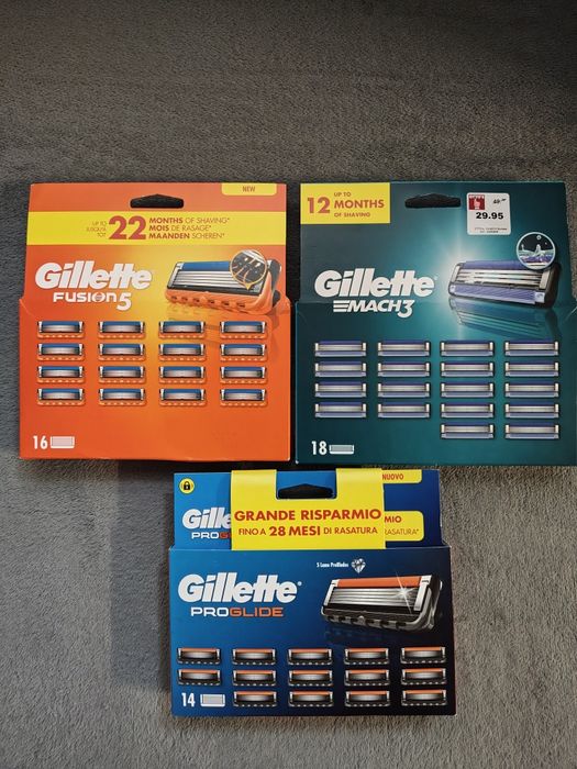 Lame/Rezerve Gillette Mach3, Fusion, Proglide