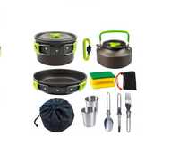 Set Gatit Camping aluminiu/inox 12 piese TEOX