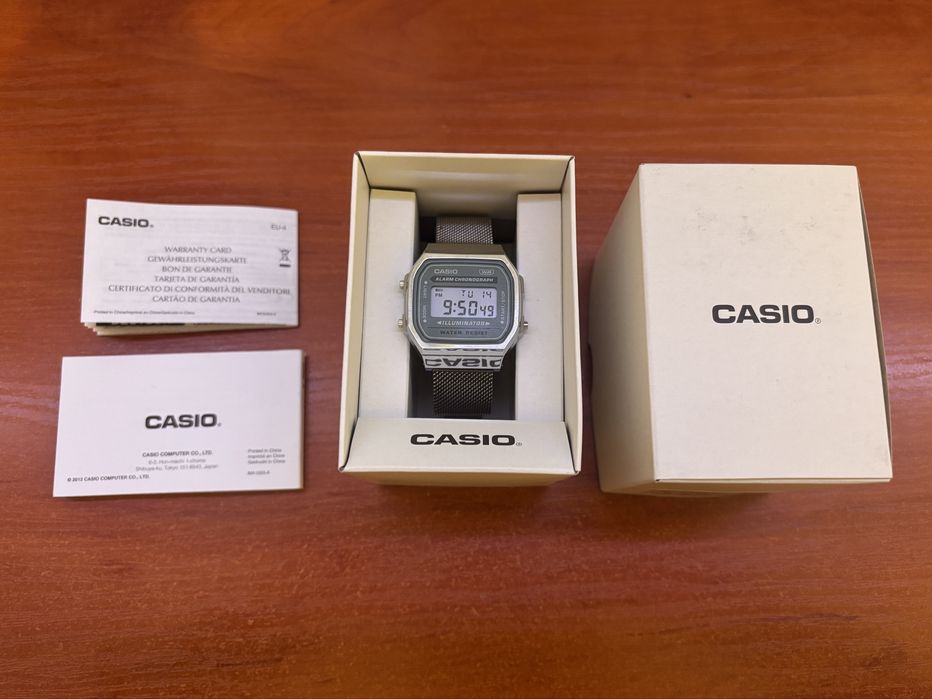 Casio A168WA-3AYES + Подарък метална верижка