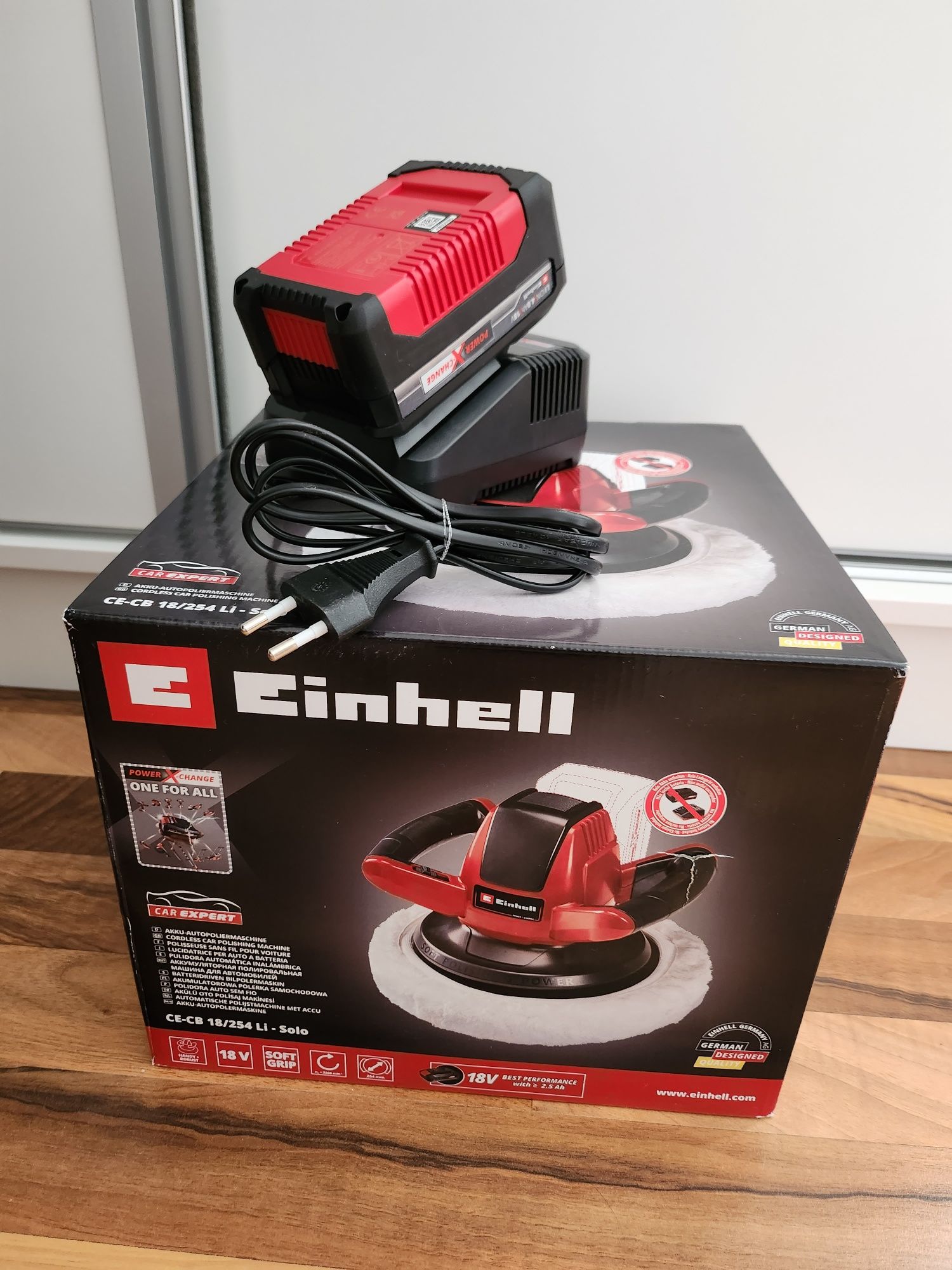 Kit Einhell/Mașină de polisat +Încărcător/Acumulator Original Einhell