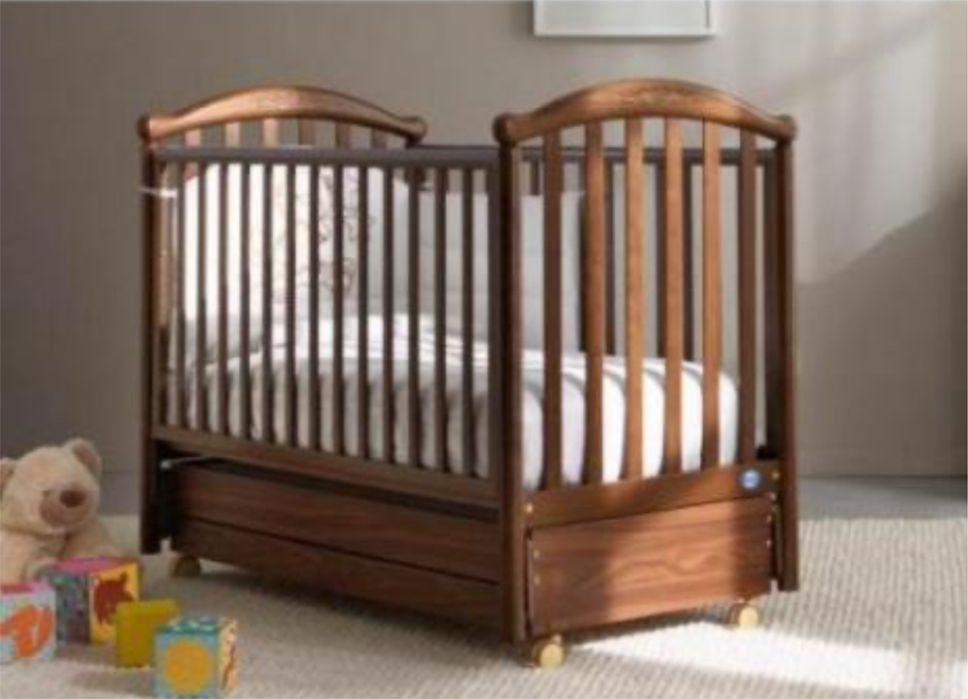 Кровать детская Pali, из массива бука, продольный маятник