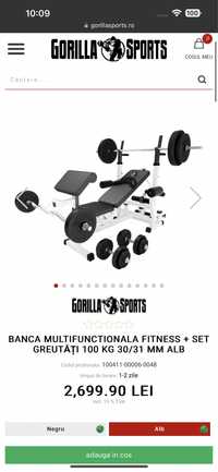 Banda mutifunctionala gorrila sports + discuri fitness