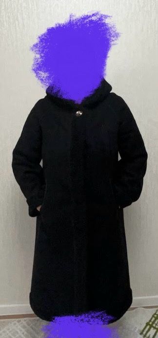 Дубленка черная