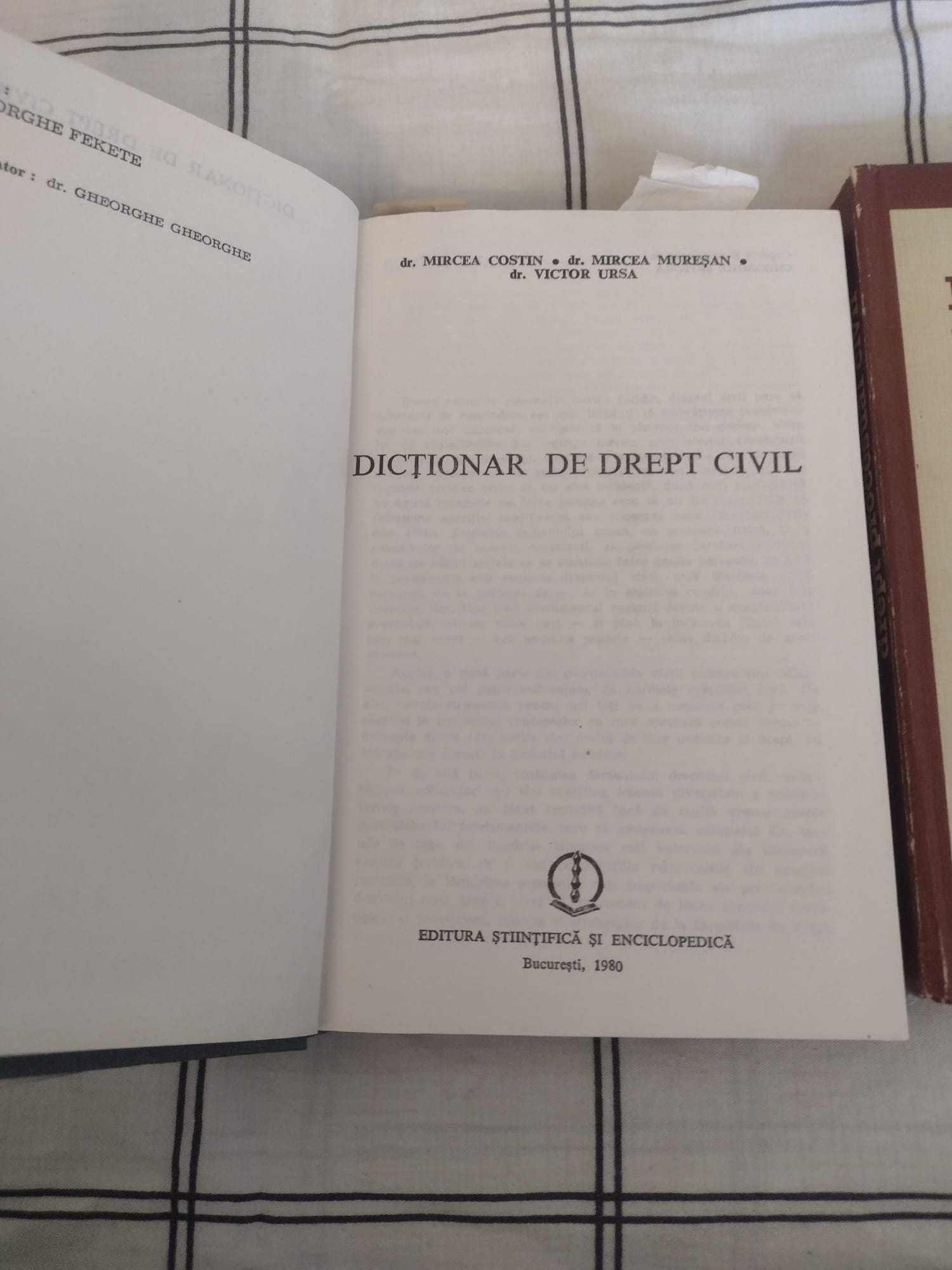 Dictionar de drept procesual si drept civil