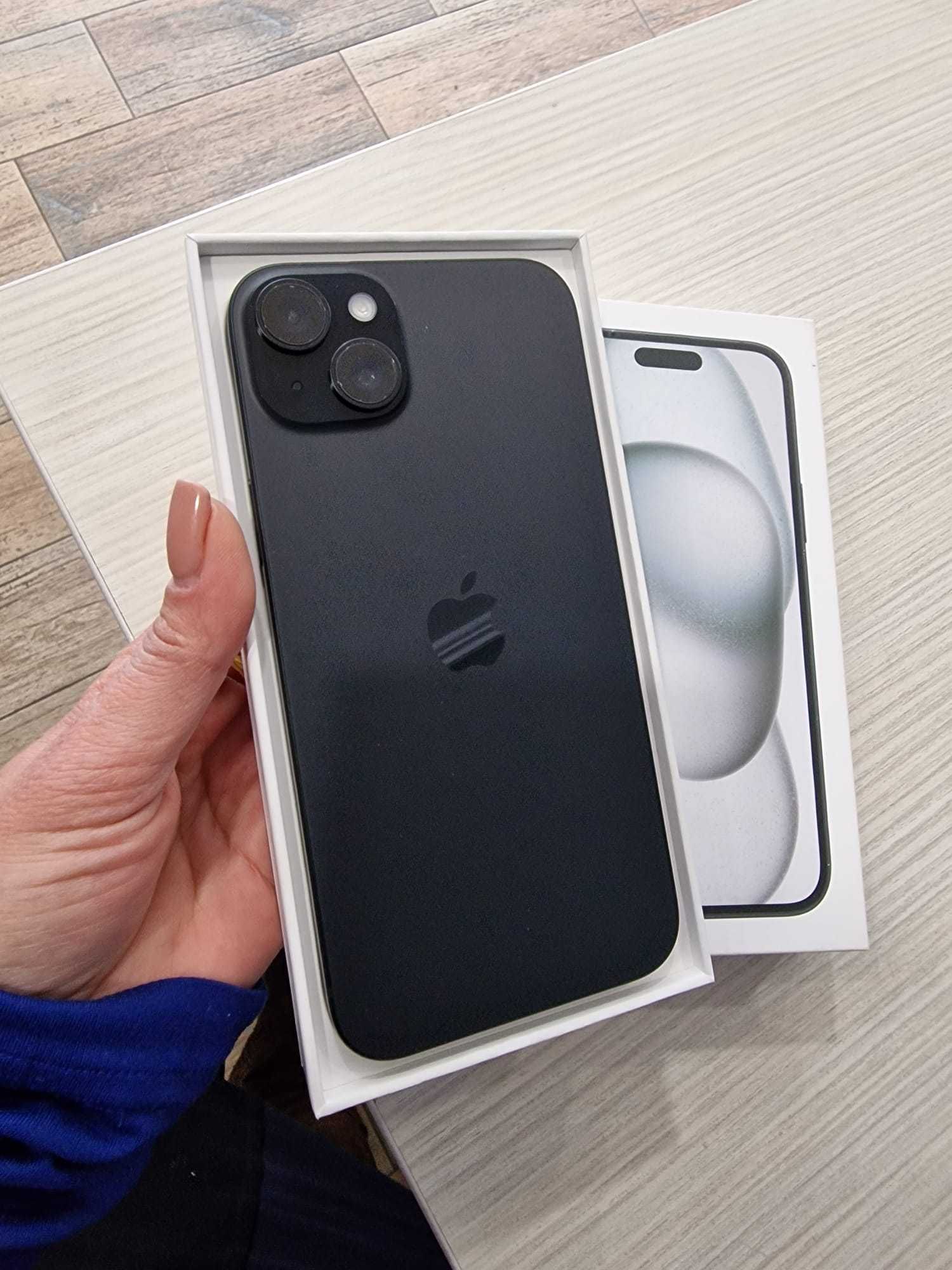 iPhone 15 Plus, 128GB, garanție: 18luni Altex,  Black/NOU!