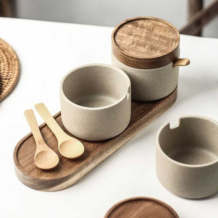 Керамические баночки для хранения сыпучих продуктов