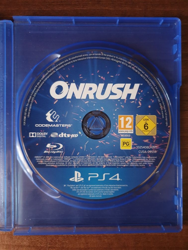 Onrush PS4/Playstation 4 fără copertă
