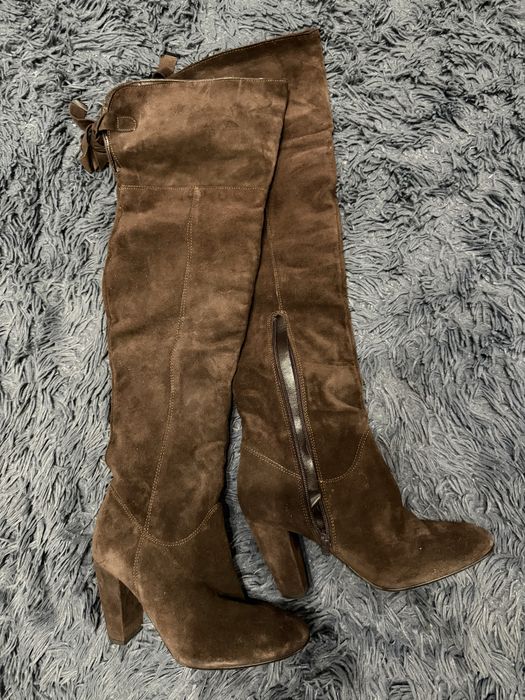 Ботуши от естествен велур