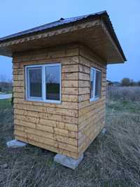cabina paza din lemn