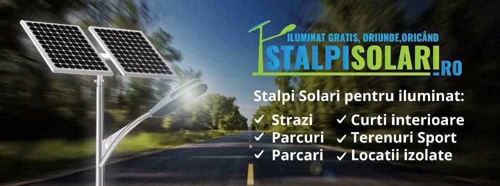 Fabrica Stalp Solar Fotovoltaic de iluminat public stradal parcuri led