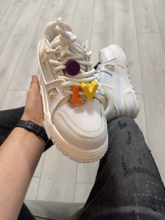 Adidasi Barbati LV Maxi Trainer Alb & Crem!