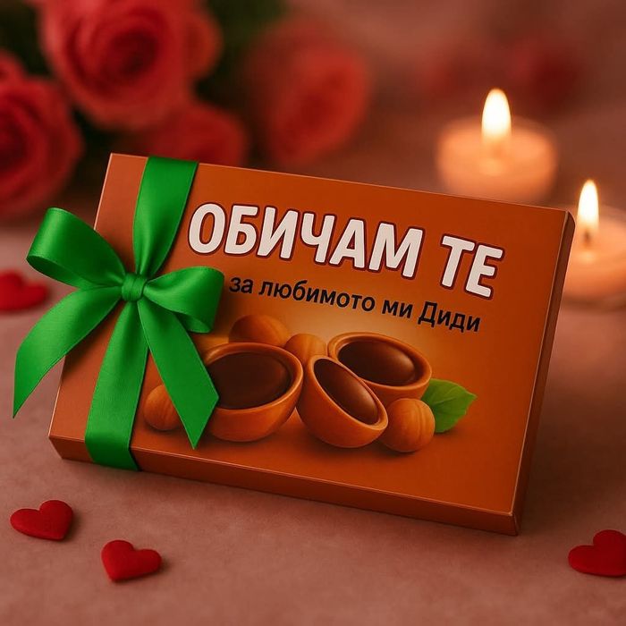 Персонализирана кутия с бонбони - Toffife