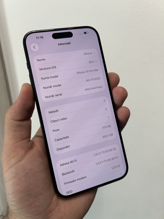 Iphone 15 Pro Max 512Gb impecabil