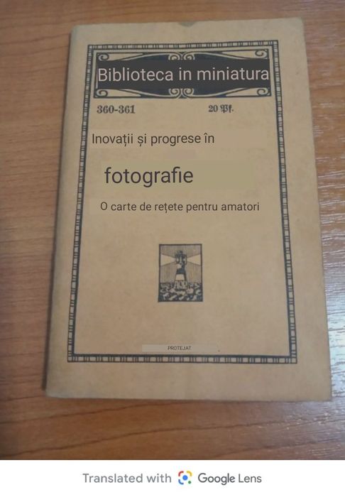 1.Carte veche "Biblioteca in miniatură" Germania anii 1900