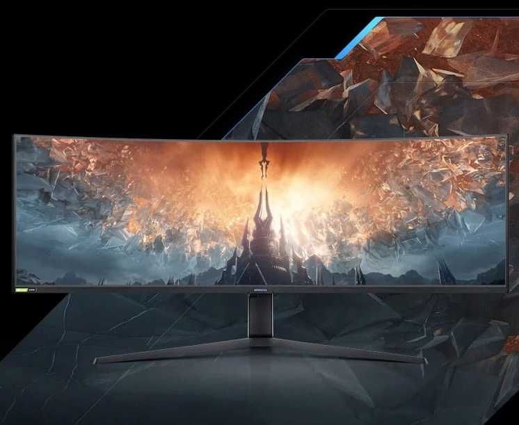 Монитор Samsung Odyssey G9 49", VA QLED, 240 Hz, 1ms, (5120x1440)
