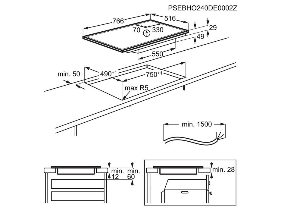 Plita cu Inductie AEG OIK85M00XB 80 cm Import Germania Garantie AEG423