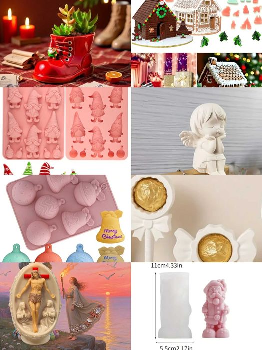 Силиконови молдове различни видове за Свети Валентин, 8 март, Великден