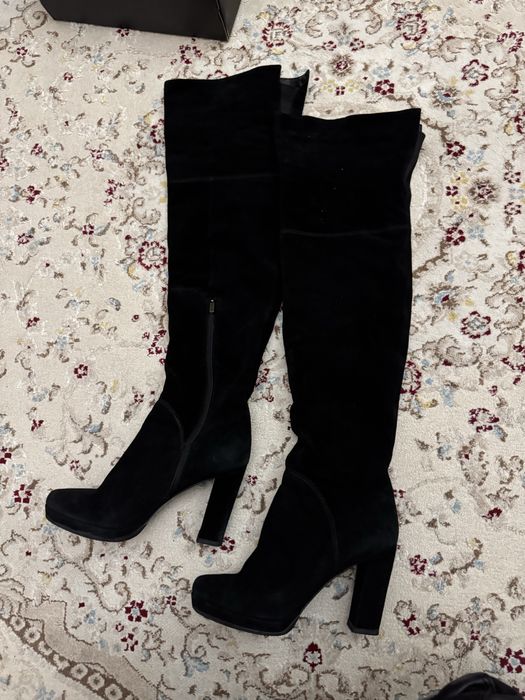 Продам ботфорды замшевые