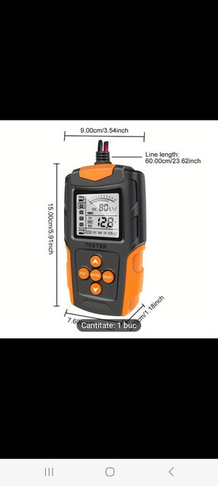 Tester Baterii Auto Efb Agm Gel 12V 24V nou