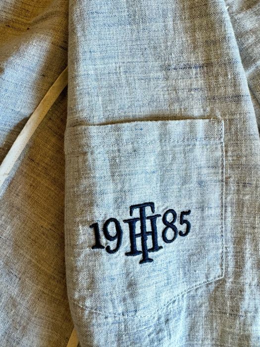 Светло син дамски ленен костюм Tommy Hilfiger