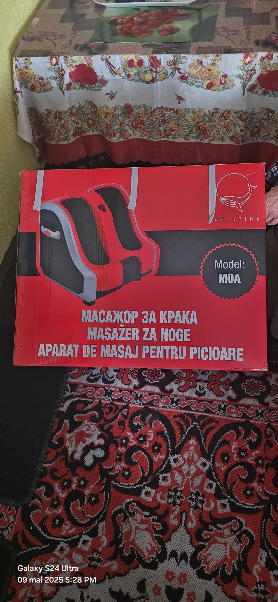 Vînd aparat de masaj ptr picioare nou nouț