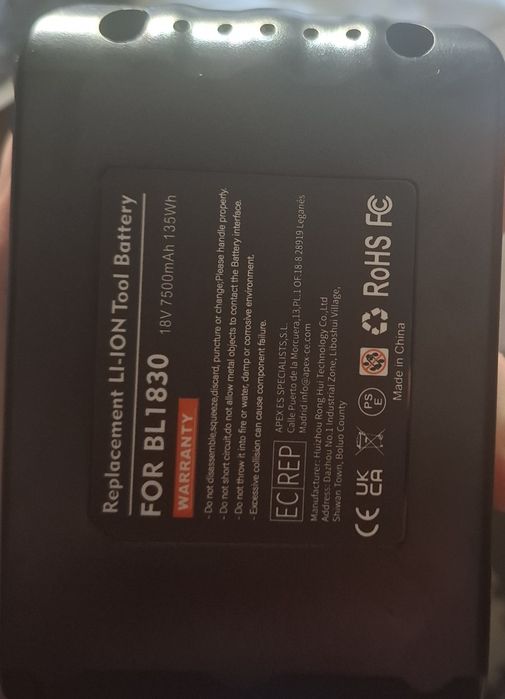 Acumlatori compatibil makita 18v 6ah