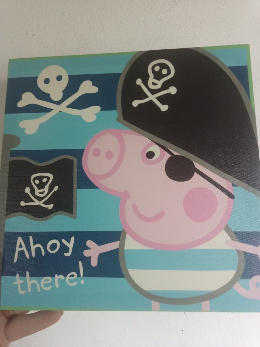 Tablou canvas Peppa pig , George pirat