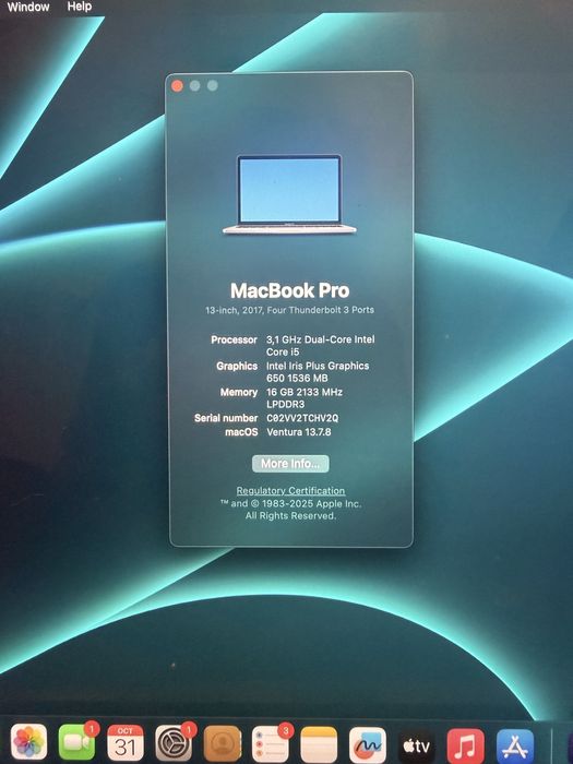 Macbook Pro 13” Touchbar