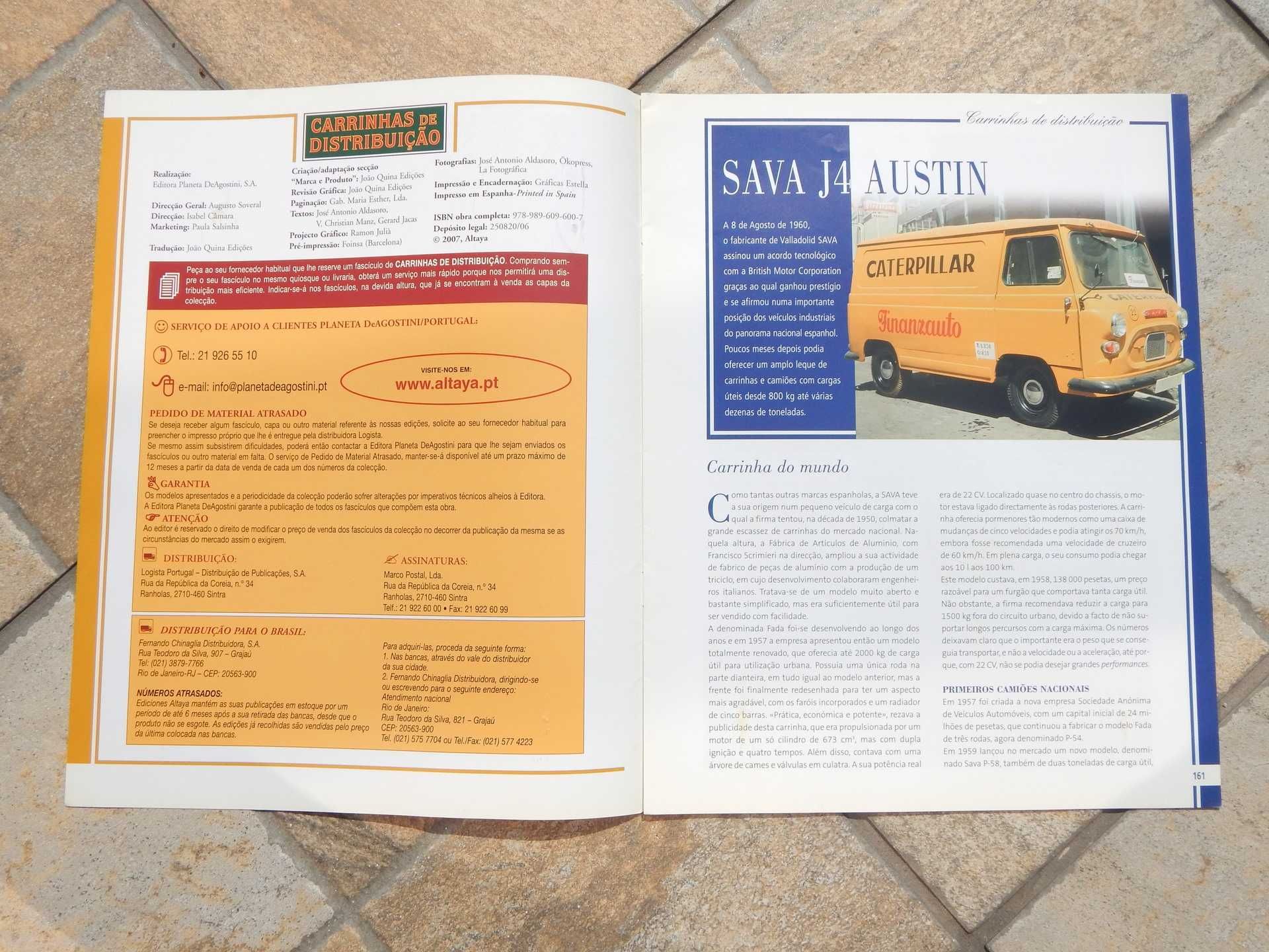 Revista prezentare duba britanica Austin Sava J4 limba spaniola
